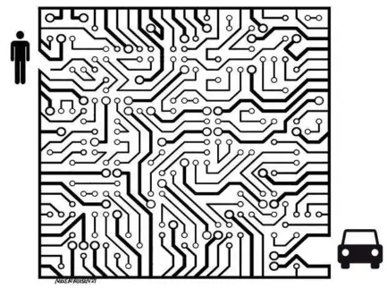  ?? ?? Dagens tegning: Integreret kredsløb Verden mangler mikrochip.