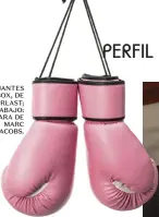  ??  ?? GUANTES DE BOX, DE EVERLAST;
ABAJO: MASCARA DE
MARC JACOBS.