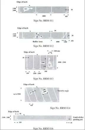  ??  ?? LEFT: The approved spaces for pay parking under the 1997 Road Traffic (Signs) Regulation­s.