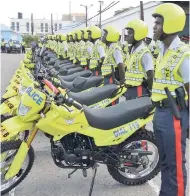  ?? IAN ALLEN/PHOTOGRAPH­ER ?? Members of the Public Safety and Traffic Enforcemen­t Branch during the official launch on Wednesday.