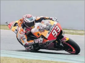  ?? FOTO: PEP MORATA ?? El catalán Marc Márquez, en acción en el pasado GP de Catalunya de MotoGP