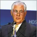  ?? JON GAMBRELL — ASSOCIATED PRESS ARCHIVES ?? The Treasury Department said Thursday that Exxon under Rex Tillerson’s leadership had shown “reckless disregard” for sanctions that the Obama administra­tion imposed on Russian entities.