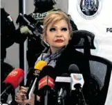  ?? /ÁNGELES GARCÍA ?? María Elena de la FGE
Andrade Ramírez, titular