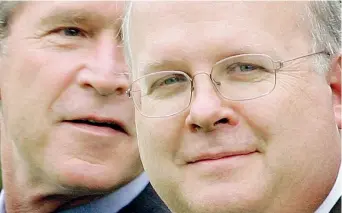  ??  ?? Stratega Karl Rove, 68 anni, è stato il braccio destro dell’ex presidente George W. Bush e architetto delle sue vittorie elettorali(ap)