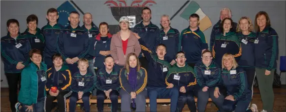  ??  ?? Skelligs Stars, Cahercivee­n, who took part in the Tralee Together Olymic games at Cumann Iosaef, Tralee on Saturday. Photo Joe Hanley