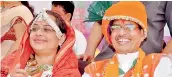  ??  ?? Shivraj Singh and his wife Sadhna