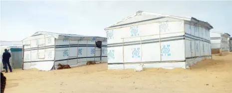  ??  ?? Some of the tents in an IDP camp in Borno