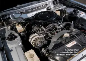  ??  ?? Accomplish­ed but rarely specified, the Essex 3.0 V6 engine