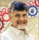  ??  ?? Chandrabab­u Naidu