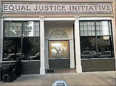  ?? PHOTO COURTESY GERRIT SMITH ESTATE NATIONAL HISTORIC LANDMARK COMMITTEE ?? The Equal Justice Initiative in Montgomery, Ala. Colin will present on the event at the ninth annual Peterboro Emancipati­on Day Aug. 4, 2018, at the Gerrit Smith Estate National Historic Landmark in Peterboro, N.Y.