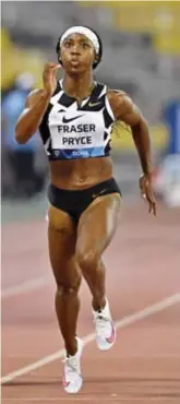  ?? © belgaimage ?? Shelly-Ann Fraser-Pryce.