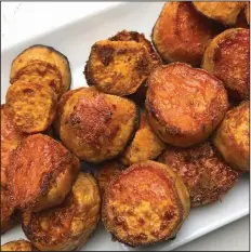  ?? (Arkansas Democrat-Gazette/Kelly Brant) ?? Roasted Sweet Potatoes With Spiced Sugar