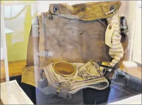  ??  ?? dr. ralph Post used this gas-mask kit when he served in the u.s. Army in france during World War i in 1918. it is included in the exhibit at the Brookside museum in Ballston Spa.