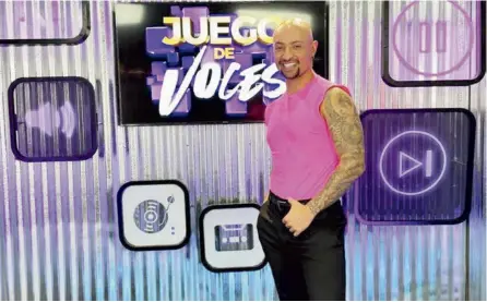  ?? FOTO DE IG ?? Juego de voces es el primer programa internacio­nal en el que participa Michael Rubí.