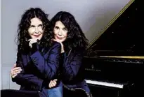  ?? JOEL SAGET AFP VIA GETTY IMAGES ?? French pianists and sisters Katia (left) and Marielle Labèque will perform at UCSD’S new Epstein Family Amphitheat­er.