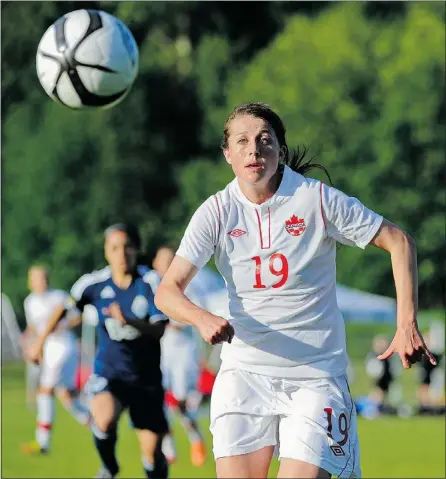  ?? LES BAZSO — PNG ?? Chelsea Stewart and the rest of the Canadian national team take on China tonight in an internatio­nal friendly in Moncton, N.B.
