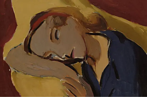  ?? COLLEZIONE PRIVATA ?? Bruno Canfori, ‘Donna triste’, s.d., olio su tela, cm 38 x48