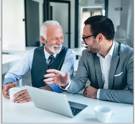  ?? Photo by iStock ?? For men and women over 50 who are looking to rejoin the workforce, showing enthusiasm and interest in learning from younger colleagues can have a positive impact on prospectiv­e employers.