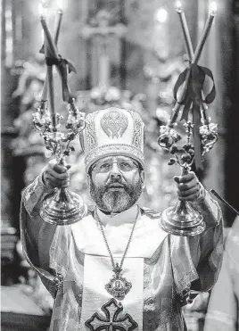  ?? Se konala v pražské katedrále svatého Víta kterou v neděli koncelebro­val Svjatoslav Ševčuk,
FOTO MAFRA – JAN ZÁTORSKÝ ??