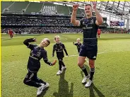  ?? ?? FAMILY AFFAIR Johnny Sexton and his kids enjoy win