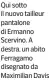  ?? ?? Qui sotto il nuovo tailleur pantalone di Ermanno Scervino. A destra, un abito Ferragamo disegnato da Maximilian Davis