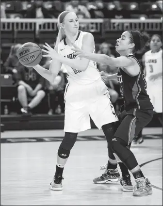  ?? Courtesy Photo UAFS Sports Informatio­n ?? UAFS senior guard Olivia Hanson of Fort Smith Northside scored almost 10 points per game last season. Hanson will miss the first part of the season dealing with injuries but is expected to return.