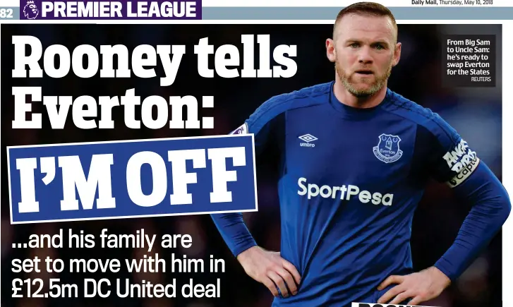  ??  ?? From Big Sam to Uncle Sam: he’s ready to swap Everton for the States
REUTERS