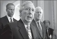  ?? AP/J. SCOTT APPLEWHITE ?? “The European countries are our friends, and the Russians are not,” Senate Majority Leader Mitch McConnell said Tuesday, seeking to reassure European allies with whom President Donald Trump clashed last week.