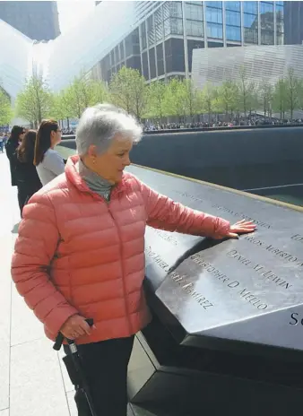  ?? / Cortesía ?? Margarita Londoño de Montoya en el Museo Conmemorat­ivo del 11-S.