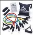  ?? BLACK MOUNTAIN PRODUCTS VIA AP ?? The easiest way to sneak in a solid workout at home or in your hotel. Black Mountain’s super lightweigh­t resistance bands range from 2-4 pounds to 25-30 pounds of resistance — perfect whether you’re recovering from an injury or looking to get swole.