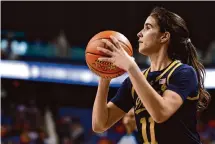  ?? Lance King/Getty Images ?? Sonia Citron put up 19 points and seven rebounds in leading Notre Dame to a blowout win over Virginia Tech on Saturday.