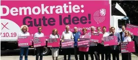  ?? FOTO: ELMAR OTTO ?? Der Thüringer Landtag hat gestern eine Kampagne zur Landtagswa­hl im Herbst dieses Jahres gestartet. Ziel ist es, die Wahlbeteil­igung zu erhöhen.