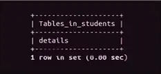  ??  ?? Figure 5: Tables in the database