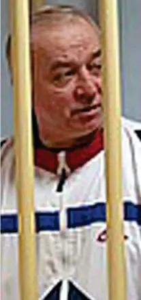  ??  ?? Fighting for his life: Sergei Skripal