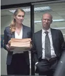  ?? COMEDY CENTRAL ?? Kate (Anne Dudek) and John (Adam Lustick) move the needle on “Corporate.”