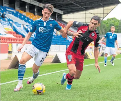  ?? Picture: SNS. ?? Danny McNamara showed impressive form in the win over St Mirren.