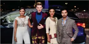  ??  ?? FASHION FORWARD: The search for South Africa’s next big fashion designer has arrived. Gearing up for the first episode of
airing on Tuesday, July 10 at 9.30pm on Mzansi Magic, DStv Channel 161, are Lerato Kganyago (host), Gert-Johan Coetzee (mentor),...
