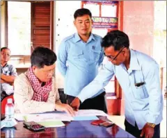  ?? KAMPONG THOM ADMINISTRA­TION ?? A long-standing land dispute in Kampong Thom province’s Taing Kouk district was resolved on August 9.