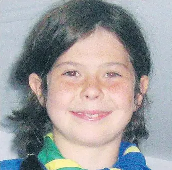  ?? HANDOUT / THE CANADIAN PRESS ?? The remains of nine-year-old Cédrika Provencher, who went missing in 2007, were discovered by a hunter in December 2015. Police quickly keyed in on a local man as part of their investigat­ion.