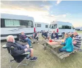  ??  ?? An evening camp in Moeraki.