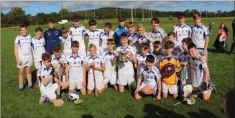  ??  ?? Wicklow’s under-13 ‘A’ hurling champions for 2019: Éire Óg Greystones.