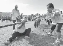  ??  ?? Salcra staff and landowners having fun during its sports and games event held at Intan campus in Kota Samarahan, near Kuching on Dec 30, last year.