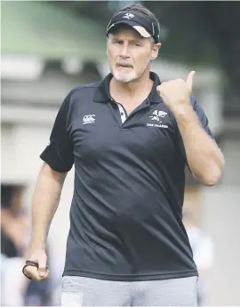  ?? Picture: Gallo Images ?? NOT AMUSED. Sharks coach Robert du Preez is desperate to make up for their shock loss to the Kings when they take on the Sunwolves in Singapore today.