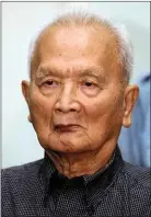  ??  ?? Nuon Chea: unrepentan­t