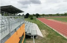  ?? /Supplied ?? The unfinished umhlathuze Sports Complex, where Richards Bay FC were supposed to play their PSL matshes.