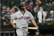  ?? CHARLES REX ARBOGAST — THE ASSOCIATED PRESS ?? Josh Naylor watches his three-run home run against the White Sox on May 9 in Chicago.