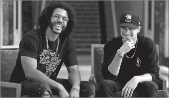  ?? TERRENCE ANTONIO JAMES/CHICAGO TRIBUNE/TNS ?? Daveed Diggs, left, and Rafael Casal