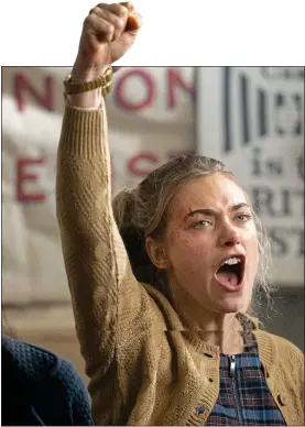  ?? ?? PROBLEMATI­C PORTRAYAL: Imogen Poots as Dugdale in new film Baltimore