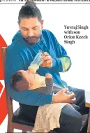  ?? ?? Yuvraj Singh with son Orion Keech Singh