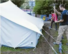  ?? Archivfoto: Andreas Lode ?? Neben Zelten sollen am Zeltplatz Rücklenmüh­le künftig auch feste Übernachtu­ngs häuser installier­t werden.